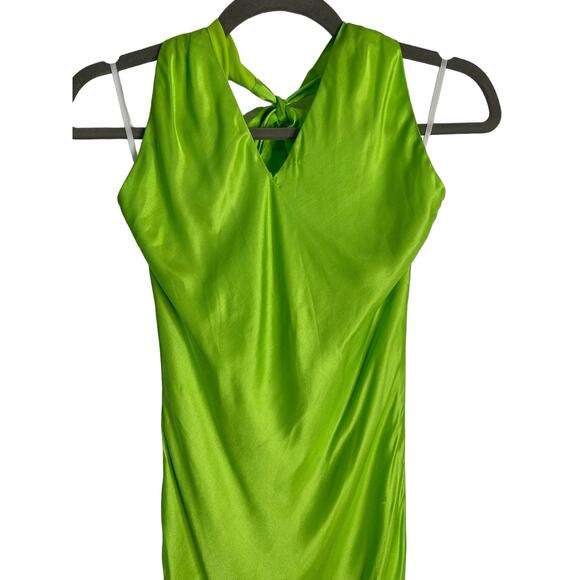 Olivia Rubin Colleen Silk Blend Maxi Dress Gown Halter Neck Tie Scarf Gala Sz 2 - Picture 7 of 14